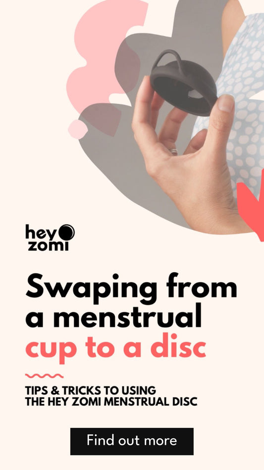 Swaping from a menstrual cup to a disc