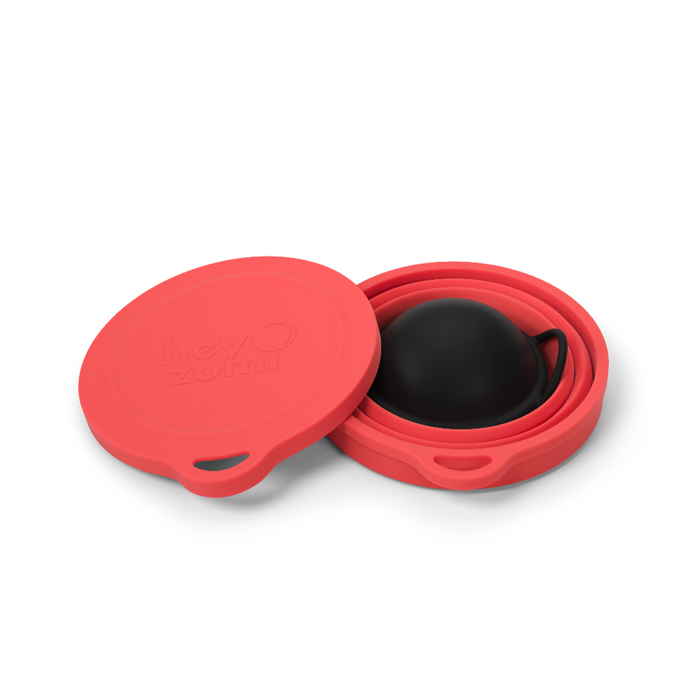 
                  
                    The collapsible cleaning and carry cup by hey zomi allows your to sanitise your menstrual disc or period cup safely in the microwave or using the hey zomi cleaning tablets. It also collapses down into a flat container that stores your menstrual disc perfectly, ready for your next period. Great for travel or when on the go.
                  
                